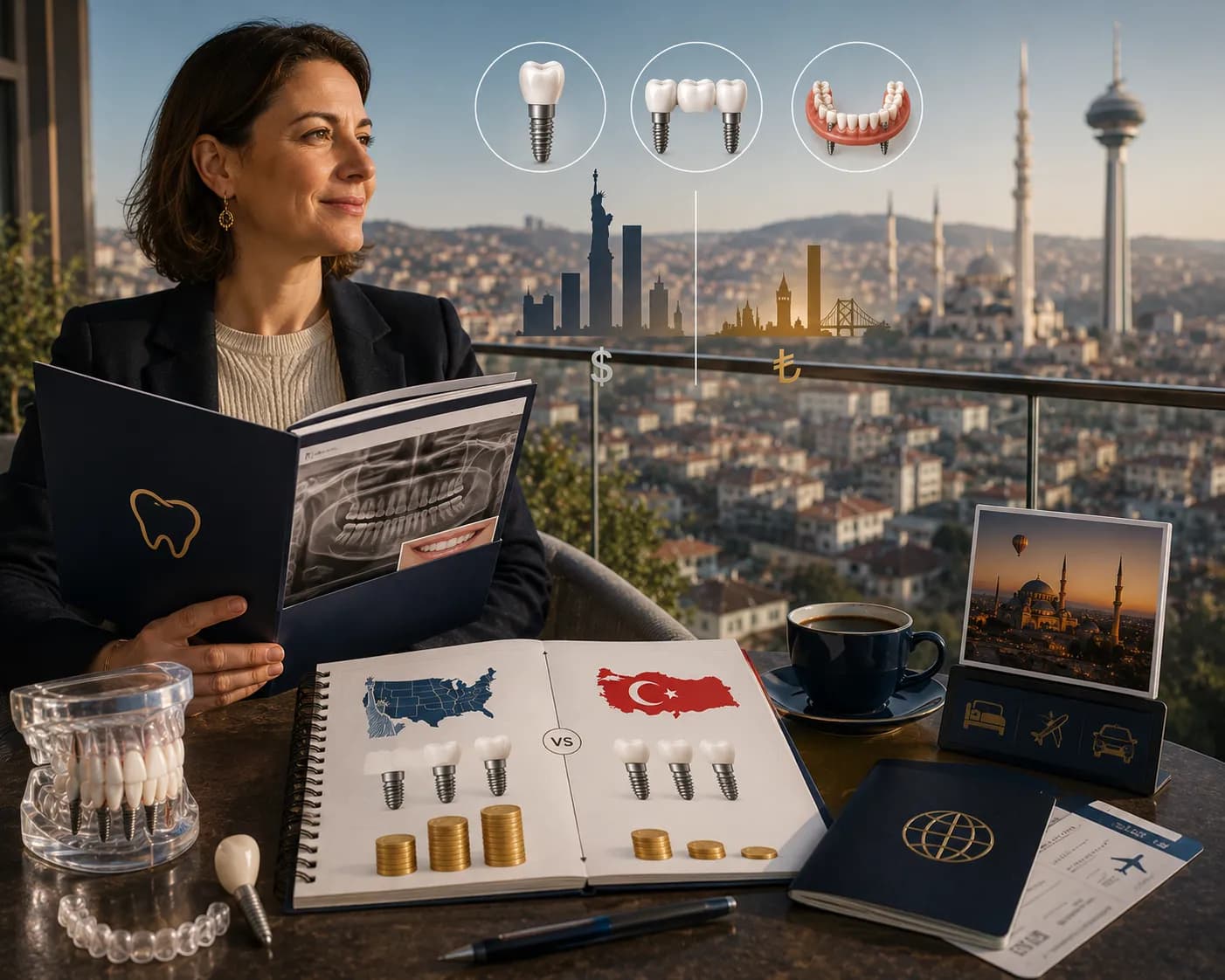 Zahnbehandlungskosten in der Türkei 2026: Preisvergleich zwischen Großbritannien, den USA und der Türkei
